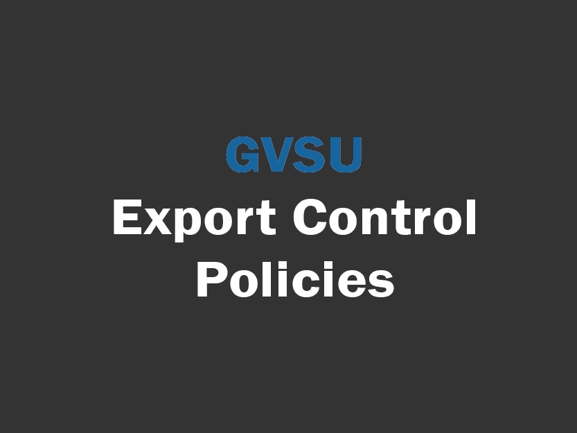 Export Control Policies for university employees